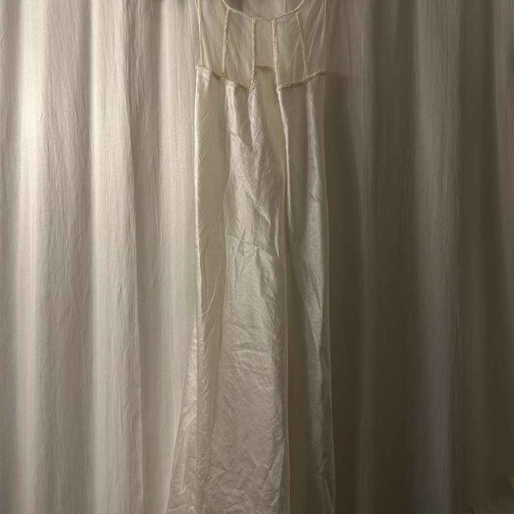 Elegant Victoria Secret White Maxi Dress